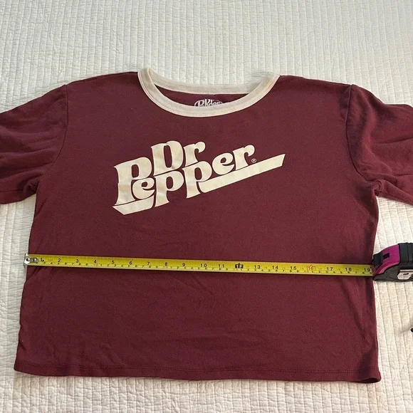 Dr Pepper Women's Long Sleeve Tee - Maroon - Picture 5 of 5